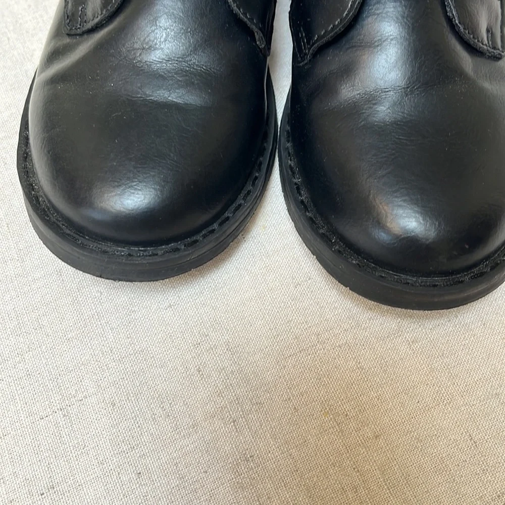 Gymboree Black Faux Leather Shoes size 1